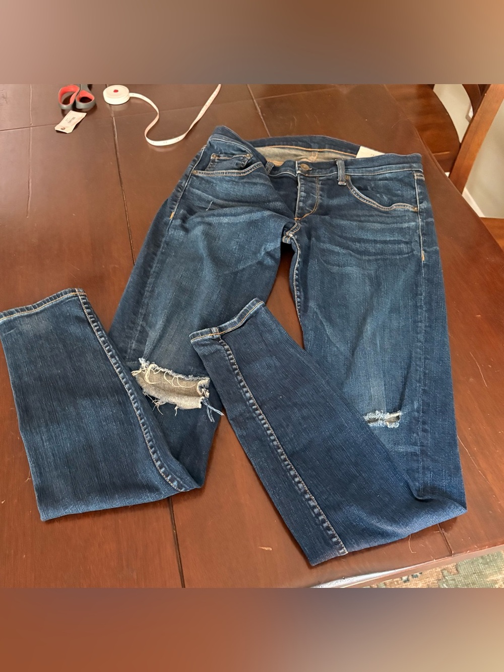 rag & bone Fit 1 Men’s Skinny Distressed Jeans | Size 31